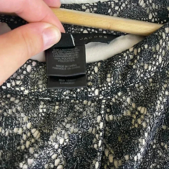 Marc Jacobs Lace Overlay Bow Blouse Size Small - Picture 6 of 7